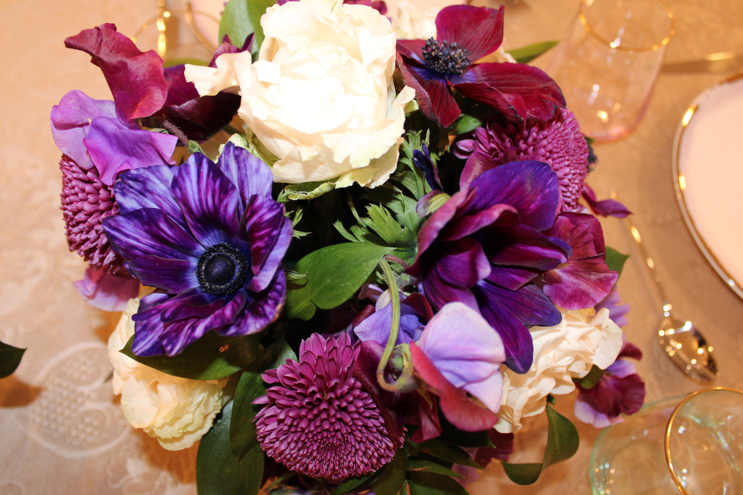 The Royals - Purple & Gold Arrangement